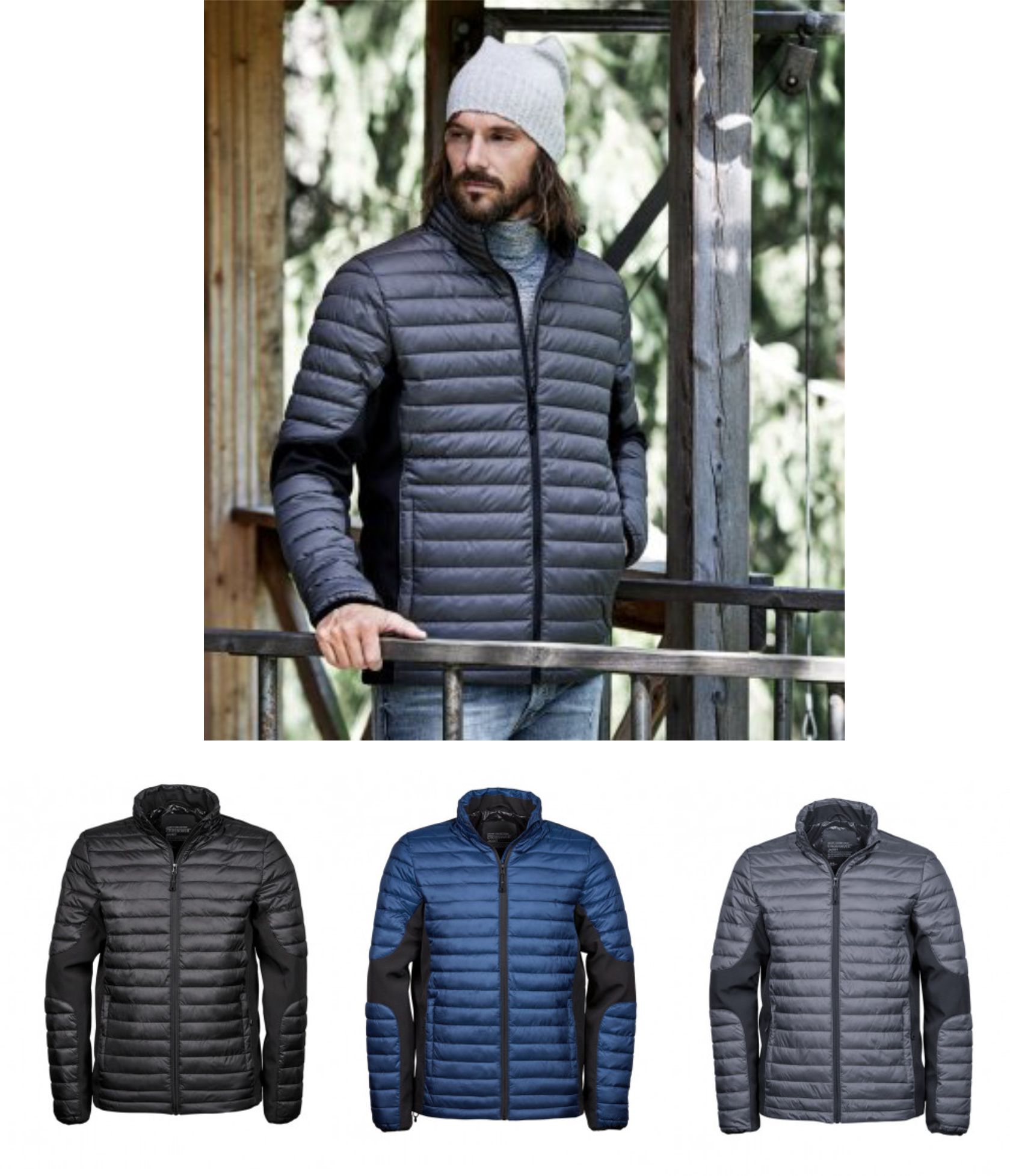 Tee Jays T9626 Crossover Padded Jacket - Click Image to Close